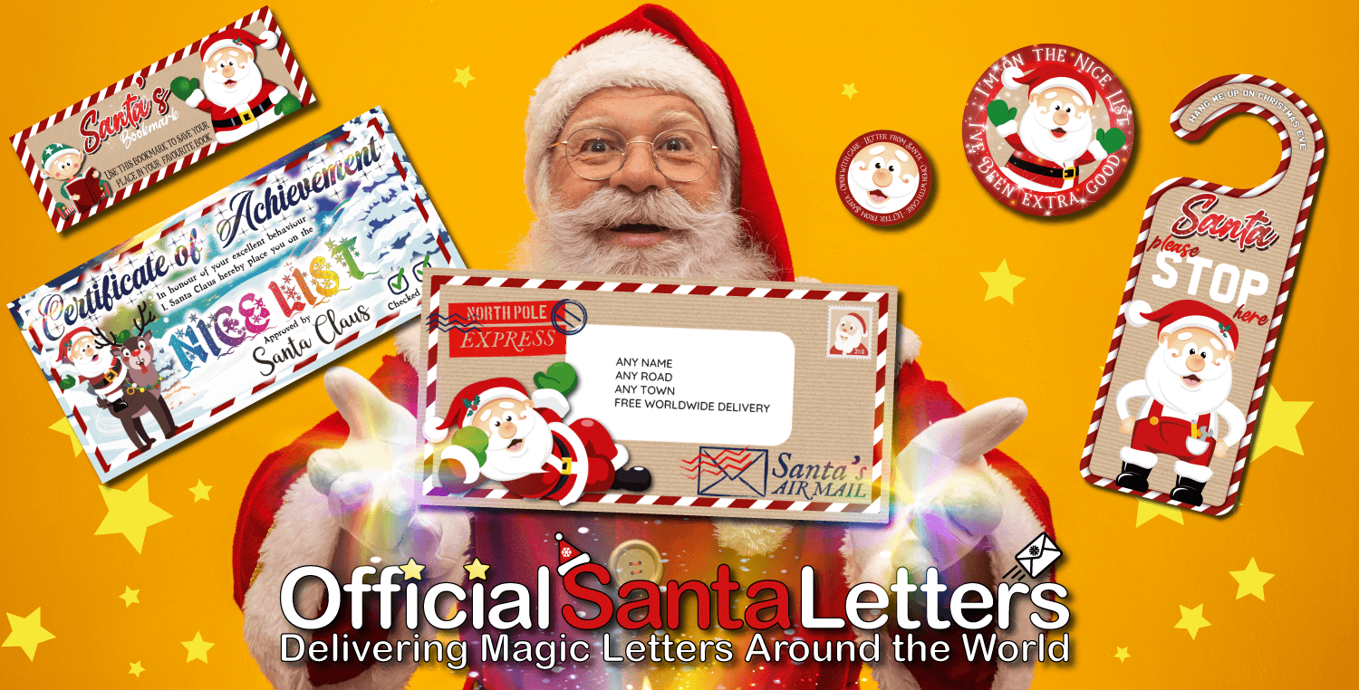WITH STICKERS FREE P&P LETTER TO SANTA PACK 